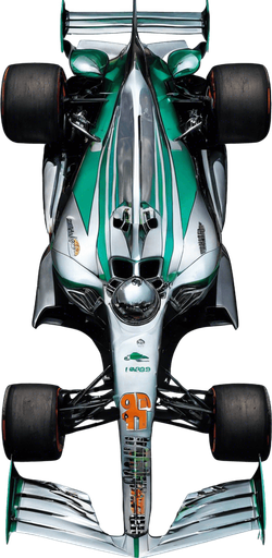 ugyanez a kép csak 2 zöld türkizzöld csik a kocsi orrán