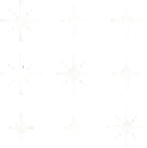 Пиксельные мималистичные звездочки видом сверху белого цвета
In-Game asset.  2d.  High contrast.  No shadows