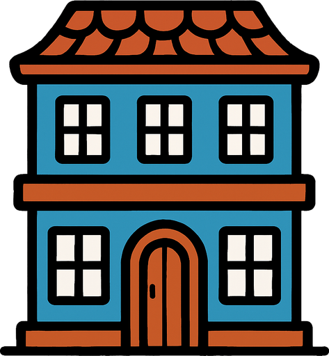 building.
In-Game asset.  2d.  High contrast.  No shadows