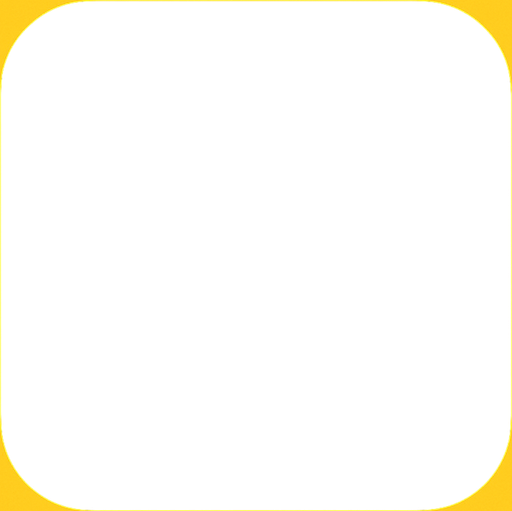 Cuadrado con los bordes redondeado negro.
In-Game asset.  2d.  High contrast.  No shadows