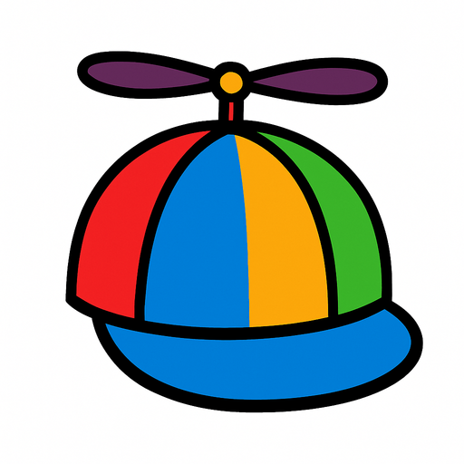 Propeller hat.
In-Game asset.  2d.  High contrast.  No shadows