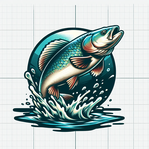 Make it a jumping fish.
Single Game Texture. In-Game asset. 2d. Blank background. High contrast. No shadows.
