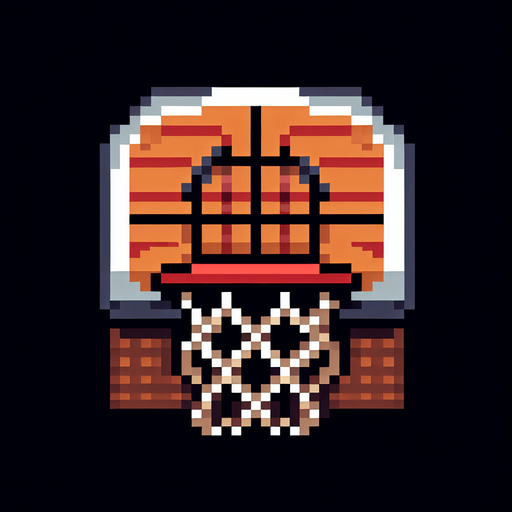basketball panel without the hoop, focusing solely on the panel. pixelated. 8 bit.
Single Game Texture. In-Game asset. 2d. Blank background. High contrast. No shadows.