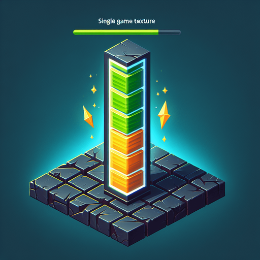 EnergyBar.
Single Game Texture.  In-Game asset.  2d.  Blank background.  High contrast.  No shadows