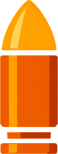 bullet pointing down.
In-Game asset.  2d.  High contrast.  No shadows