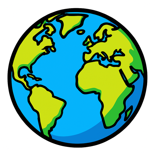 dünya.
In-Game asset.  2d.  High contrast.  No shadows