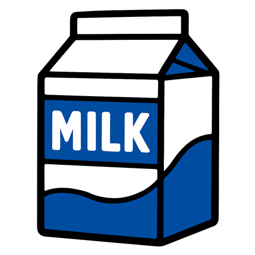 milk.
In-Game asset.  2d.  High contrast.  No shadows