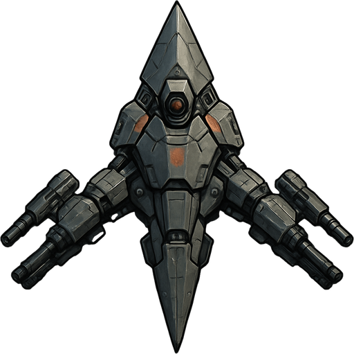 battle drone spear tip top view.