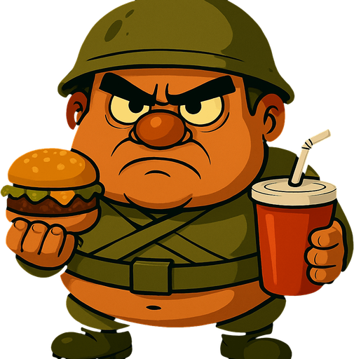 Elinde hamburger ve kola olsun