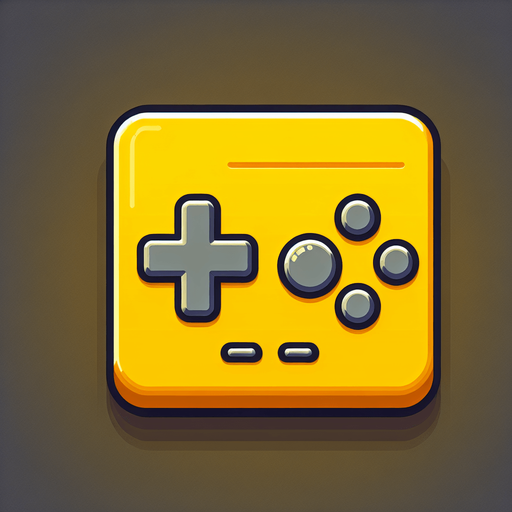 Simple plastic yellow dpad button for a hand held game console, front view.
Single Game Texture. In-Game asset. 2d. Blank background. High contrast. No shadows.