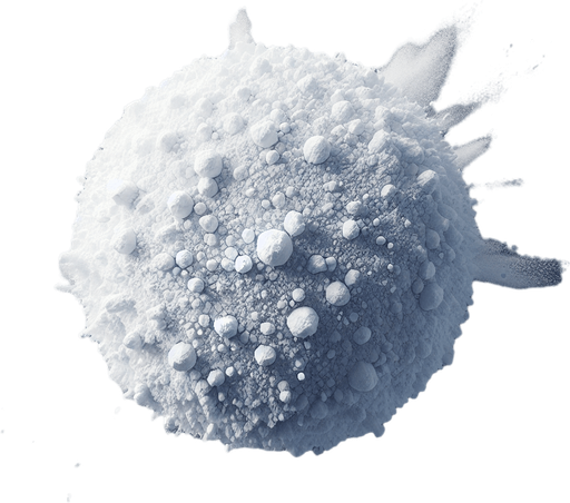 white powder.
Single Game Texture.  In-Game asset.  2d.  Blank background.  High contrast.  No shadows
