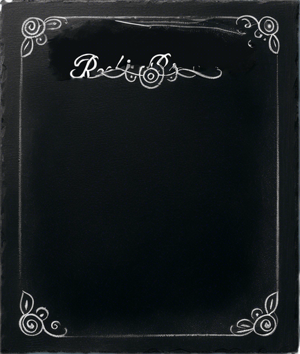 Text "ROOKIE BREW" handwritten in chalk