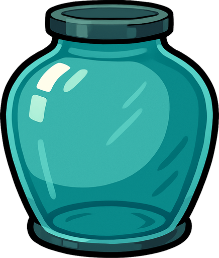 Enorme Récipient transparent.
In-Game asset.  2d.  High contrast.  No shadows
