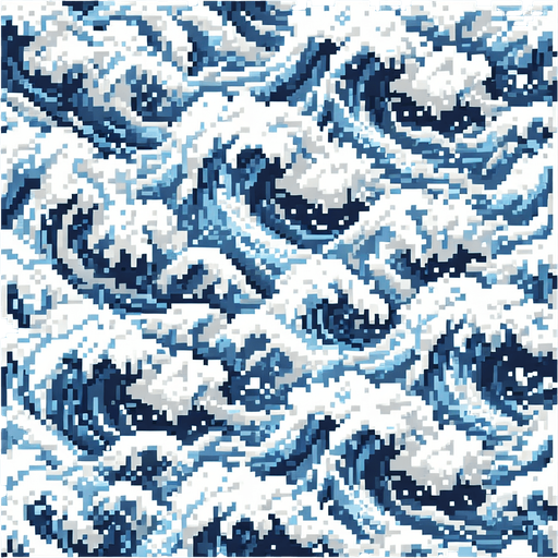 tileable white water texture pixel art.