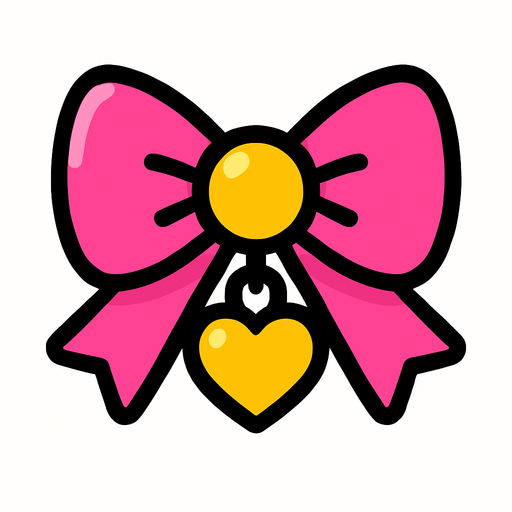 cute design accessory top view..
In-Game asset.  2d.  High contrast.  No shadows
