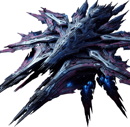 enemy space ship
Single Game Texture. In-Game asset. 2d. Transparent background. High contrast. No shadows.