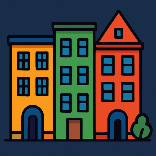 build buildings next to each other.
In-Game asset.  High contrast.  No shadows