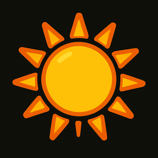 sun.
In-Game asset.  2d.  High contrast.  No shadows