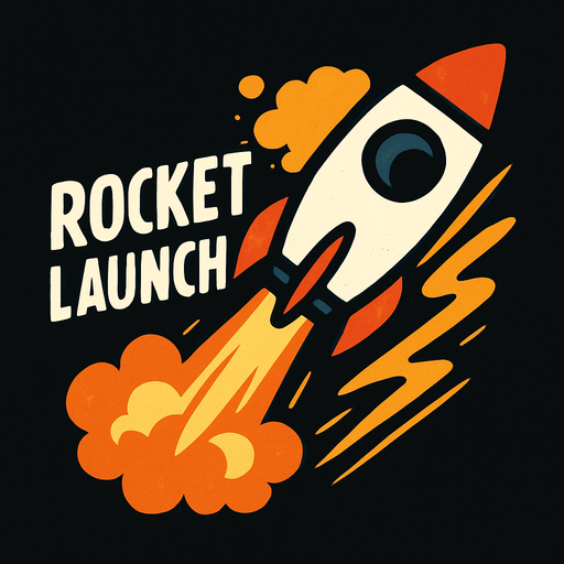 A powerful and dynamic rocket launch sound effect for a 2D arcade game. It should include ignition, rising whoosh, and a subtle explosion fade as it flies off-screen.".
In-Game asset.  2d.  High contrast.  No shadows