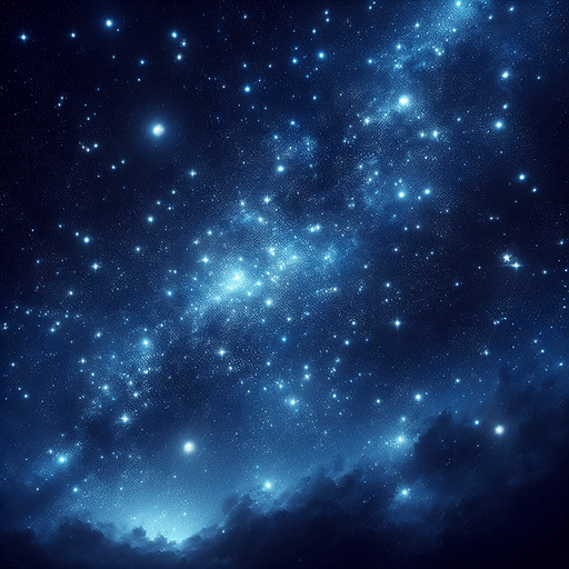 stary night sky.dark blue. no land. only sky Single Game Texture. In-Game asset. 2d. Blank background. High contrast. No shadows. Single Game Texture. In-Game asset. 2d. Blank background. High contrast. No shadows.