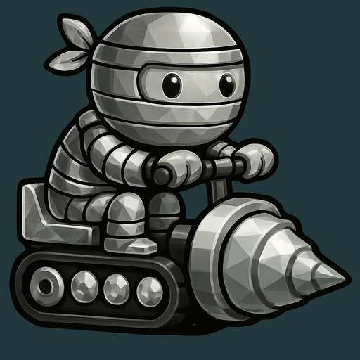 Same ninja character, with silver color