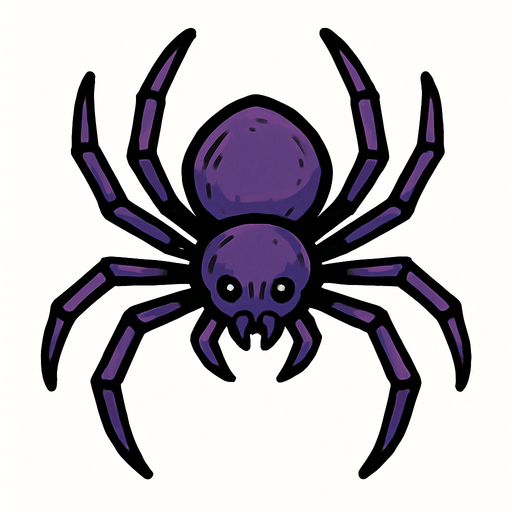 Araignée.
In-Game asset.  2d.  High contrast.  No shadows