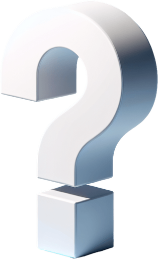 white 3d questionmark with a shadow.
Single Game Texture.  In-Game asset.  2d.  Blank background.  High contrast.  No shadows