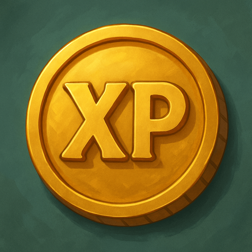 XP point only round, no writing on and around it