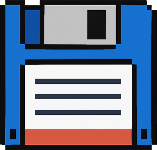 Make pixel computer disk.
In-Game asset.  2d.  High contrast.  No shadows