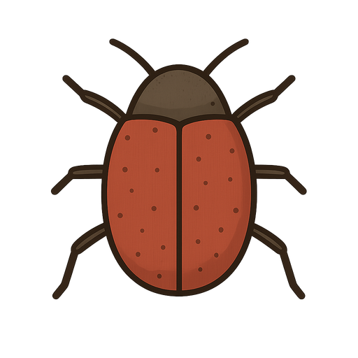 bug. No background. Transparent background. Blank background. No shadows. 2d. In-Game asset. flat