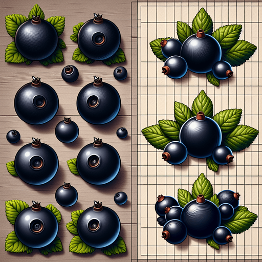 black currant.
Single Game Texture. In-Game asset. 2d. Blank background. High contrast. No shadows.