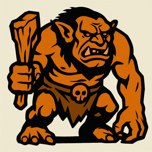 Troll enemy.
In-Game asset.  2d.  High contrast.  No shadows
