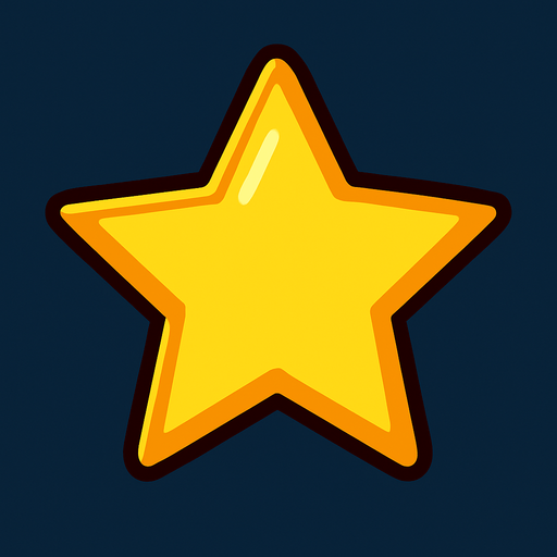 star.
In-Game asset.  2d.  High contrast.  No shadows