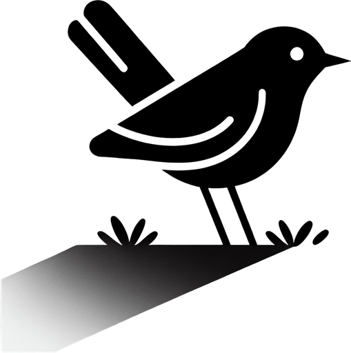 Bird.
Single Game Texture. In-Game asset. 2d. Blank background. High contrast. No shadows.