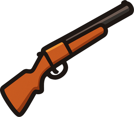 Duck hunter gun.
In-Game asset.  2d.  High contrast.  No shadows