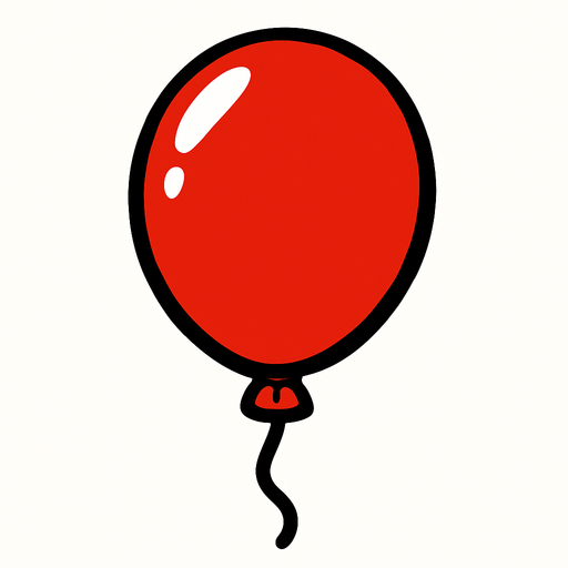 Globo rojo.
In-Game asset.  2d.  High contrast.  No shadows