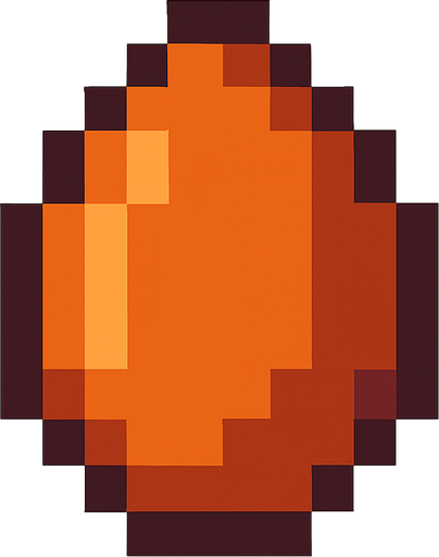 8 bit cherry seed.
In-Game asset.  2d.  High contrast.  No shadows