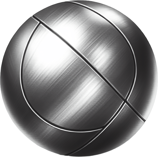 metal ball.
Single Game Texture. In-Game asset. 2d. Blank background. High contrast. No shadows.