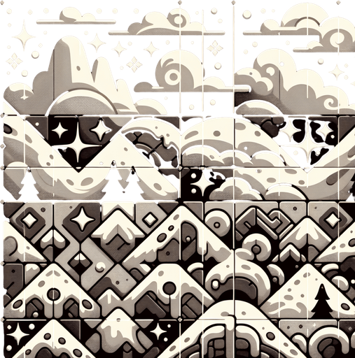 Background tile.
Single Game Texture. In-Game asset. 2d. Blank background. High contrast. No shadows.