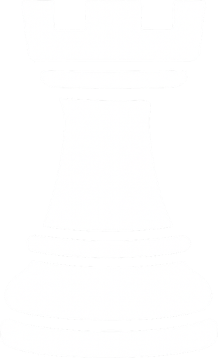 White Rook Chess.
In-Game asset.  2d.  High contrast.  No shadows