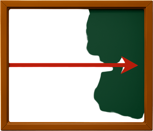 Change the center bumper on the table into a red line that’s painted on the table, like a casino table, that ends in an arrow on the right hand side.