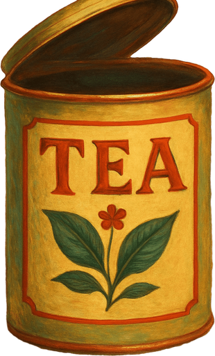 Turn the tea can and open the lid a little