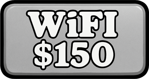 Make button silver and change test to say 'WiFi $150'