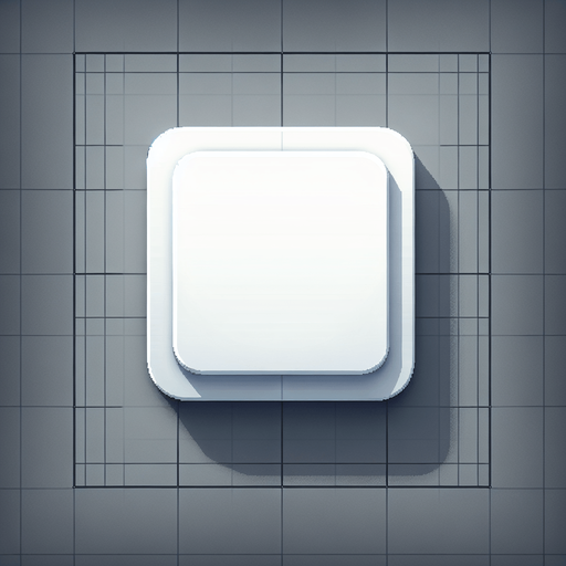 White square with small shade. 2d..
Single Game Texture. In-Game asset. 2d. Blank background. High contrast. No shadows.