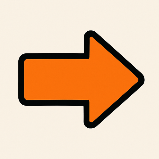 right arrow.
In-Game asset.  2d.  High contrast.  No shadows
