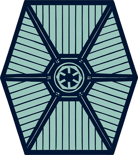 Tie fighter wing.
In-Game asset.  2d.  High contrast.  No shadows