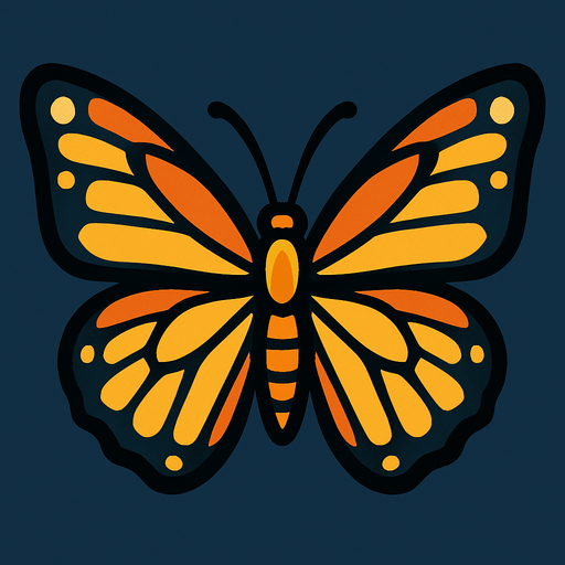 make a butterfly.
In-Game asset.  High contrast.  No shadows
