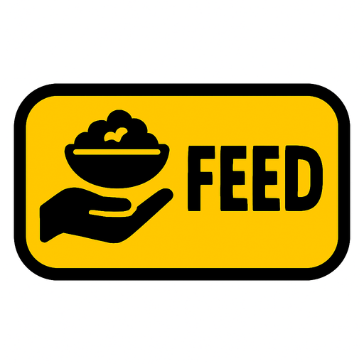 feed boutton.
In-Game asset.  2d.  High contrast.  No shadows