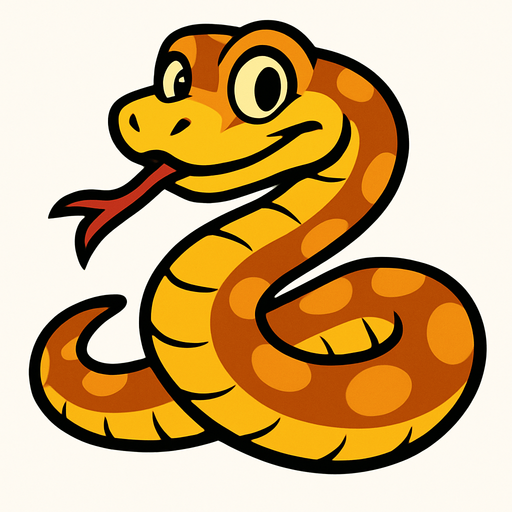 snake no background.
In-Game asset.  2d.  High contrast.  No shadows