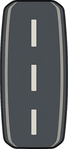 road. No background. Transparent background. Blank background. No shadows. 2d. In-Game asset. flat